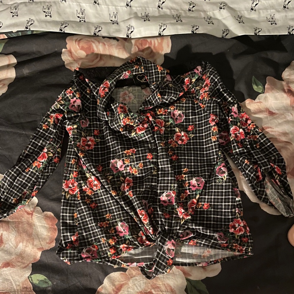 Rose flannel